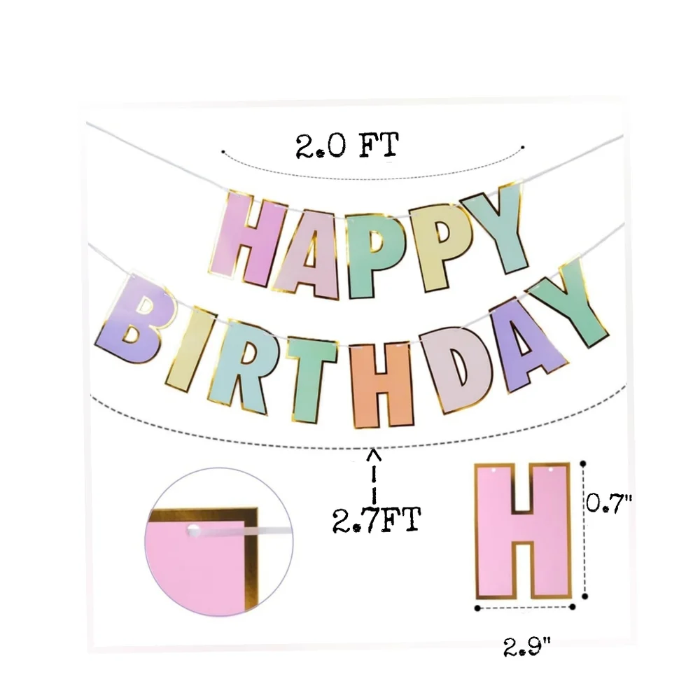 Colorful Happy Birthday Banner